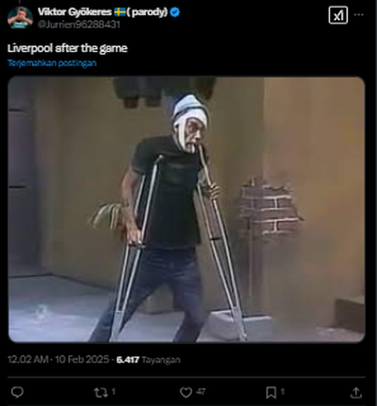Meme Liverpool Kalah dari Plymouth, Tanpa Mo Salah Timnya Seperti MU Liverpool tereliminasi dari FA Cup, usai kalah 0-1 dari Playmouth. Netizen menilai, tanpa Mohamed Salah dan Virgil Van Dijk Liverpool seperti Manchester United.