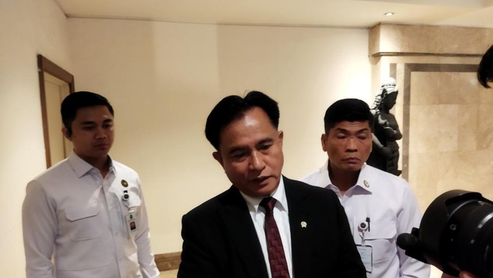 Menko Yusril Ihza Mahendra (Kurniawan/detikcom)