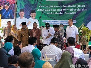 Mensos Gus Ipul Pimpin Kick Off Cek Kesehatan Gratis di Gresik