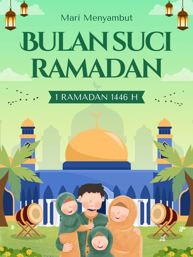 Poster menyambut bulan Ramadhan 2025