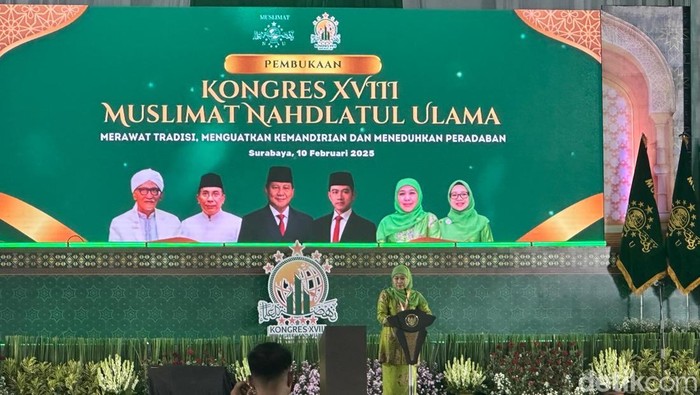 Prabowo Buka Kongres Muslimat NU di Jatim Expo Surabaya