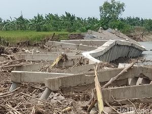 Baru 2 Bulan, Proyek Senilai Hampir Rp 40 M di Bojonegoro Ambruk