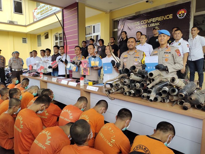 Rilis kasus narkoba di Polres Lebak, Banten