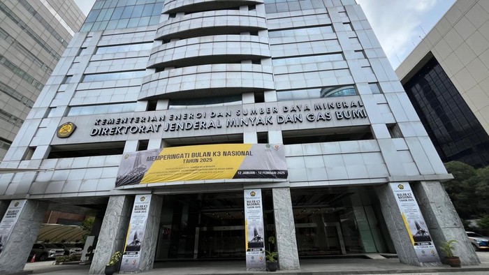 Situasi gedung Ditjen Migas ESDM saat ada penggeledahan Kejagung (Rumondang/detikcom)