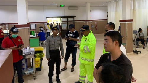 Suasana di RSUD Karangasem tempat salah seorang korban pohon tumbang menjalani perawatan, Minggu (9/2/2025).