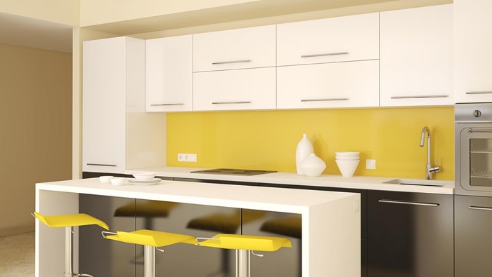 modern kitchen interior 3d