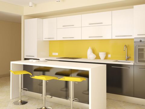 modern kitchen interior 3d