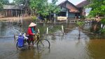 Banjir di Kudus Menyusut, Warga Mulai Bersih-bersih