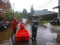 Banjir di Perumnas Antang Makassar Capai 1 Meter, Warga Mulai Dievakuasi