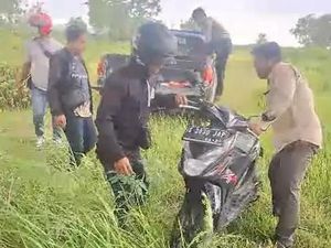 Siasat Maling Motor Ganti Pelat-Jok dan Ditinggalkan di Tengah Sawah Bangkalan