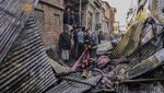 Deretan Rumah di Srinagar Kashmir Hangus Dilalap Api