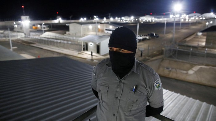  A view of a prison sector during a tour in the 