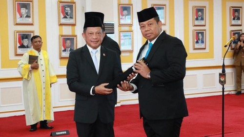 Menteri Dalam Negeri Tito Karnavian melantik Pj Gubernur Bali Sang Made Mahendra Jaya sebagai Inspektur Jenderal Kemendagri. (Foto: Instagram mahendrajaya89)