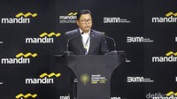 Direktur Utama Mandiri Darmawan Junaidi mengatakan Mandiri Investment Forum mencerminkan optimisme perseroan dalam mengatasi tantangan global melalui kebijakan strategis, guna mencapai visi besar Indonesia Emas 2045.  