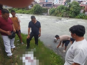 Heboh Pelajar Temukan Mayat Bayi Mengambang di Sungai Siantar