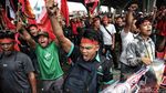 Sopir Truk Kontainer Demo di Pelabuhan Tanjung Priok