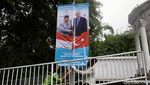 Spanduk Penyambutan Presiden Turki Recep Erdogan Hiasi Bogor