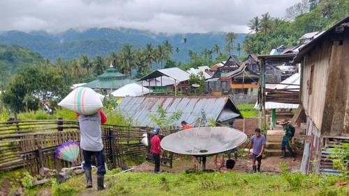 Belasan rumah di Sumbawa terdampak fenomena tanah bergerak, Selasa (11/2/2025).