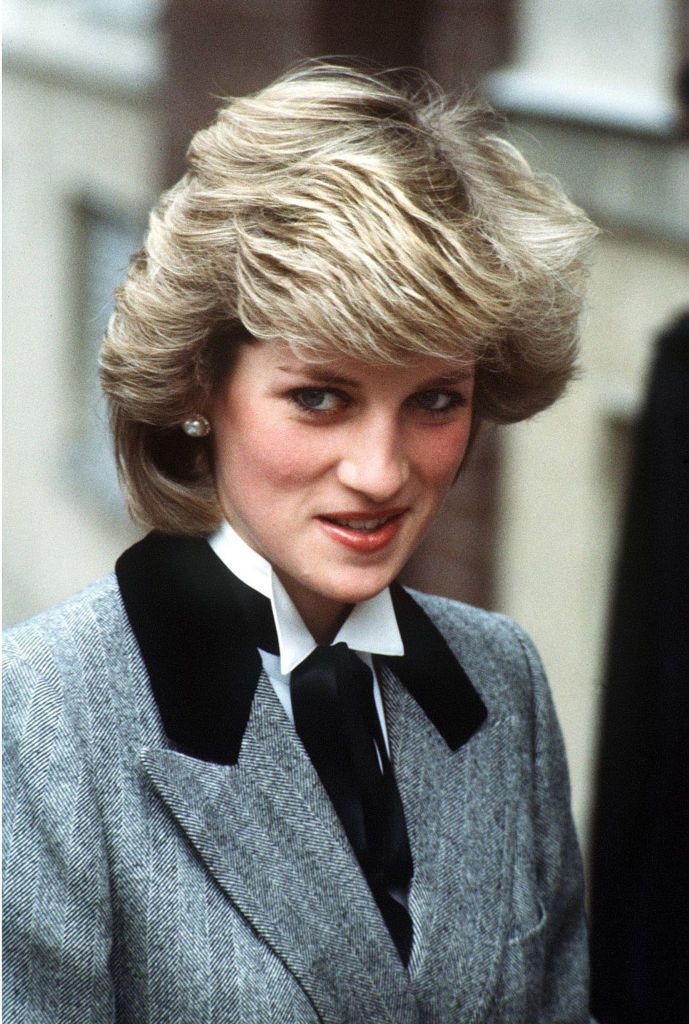 Princess Diana (1961 - 1997) visits a health centre in Lisson Grove, London, 7th March 1984. She is wearing a grey coat by Jan van Velden. (Photo by Jayne Fincher/Princess Diana Archive/Getty Images)