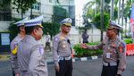 Potret Kakorlantas Pantau Operasi Keselamatan Jaya 2025 di Bundaran HI