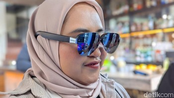 Ini dia Lenovo Legion Glasses 2, produk generasi kedua di lini kacamata pintar Lenovo. Foto: Virgina Maulita Putri/detikINET