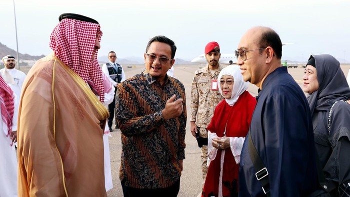 Megawati Soekarnoputri tiba di Madinah, Rabu (12/2/2025). (Dok. Monang Sinaga PDIP).