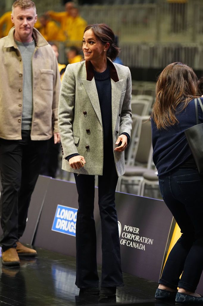 RETRANSMITTING ADDING KEYWORDS The Duchess of Sussex during the USA v Nigeria wheelchair basketball in the Vancouver Convention Centre (VCC) during the 2025 Invictus Games in Vancouver, Canada. Picture date: Sunday February 9, 2025. (Photo by Aaron Chown/PA Images via Getty Images)