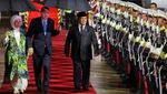 Momen Prabowo dan Erdogan Payungan Berdua di Tengah Hujan