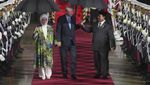 Momen Prabowo dan Erdogan Payungan Berdua di Tengah Hujan