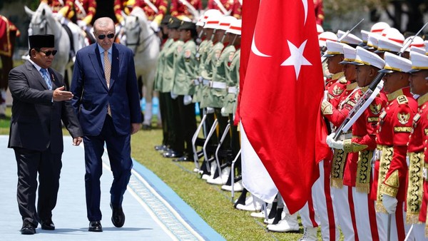 Potret Upacara Kenegaraan Sambut Erdogan di Istana Bogor