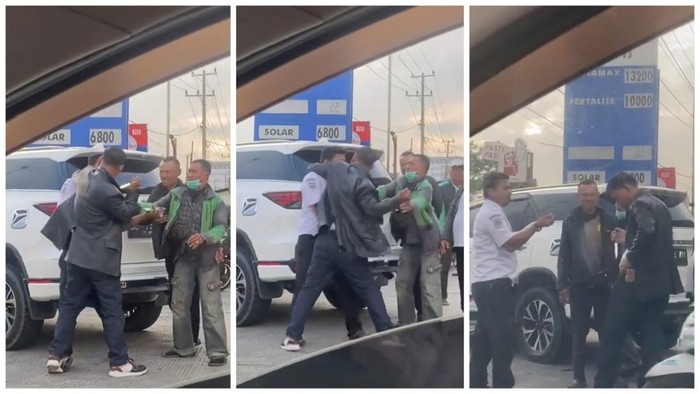 Pria berjaket hitam menusuk sopir damri di Lampung