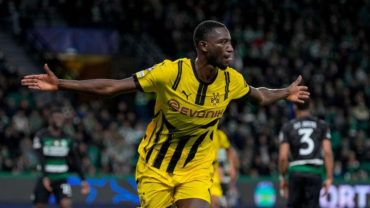 Striker Borussia Dortmund Serhou Guirassy Borussia kuasai puncak top skor Liga Champions (Dortmund via Getty Imag/Alexandre Simoes)