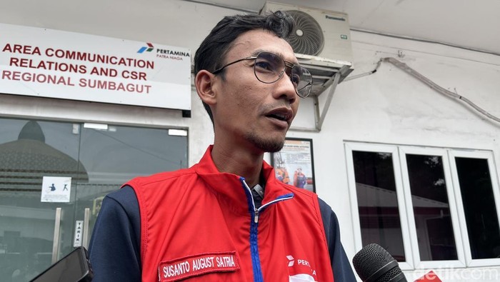 Area Manager Communication, Relation & CSR Pertamina Patra Niaga Regional Sumbagut, Susanto August Satria. (Finta Rahyuni/detikSumut)