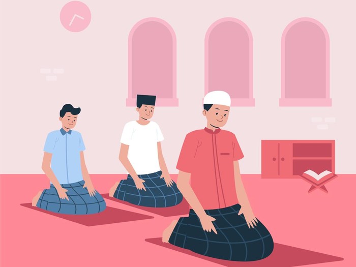 Ilustrasi sholat berjamaah