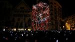 Keren! Video Mapping Sulap Gedung Jadi Hutan Digital