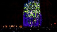 Karya tersebut memadukan teknologi dengan bentuk-bentuk alami dalam pengalaman mendalam yang mengubah fasad bangunan ikonik arsitek Antoni Gaudí menjadi kanvas yang dinamis. Pengalaman itu dilengkapi dengan soundtrack asli yang digubah oleh seniman itu sendiri.