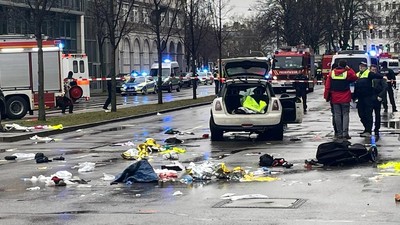Ngeri! Mobil Tabrak Kerumunan di Munich Jerman, Belasan Orang Terluka