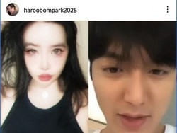 Park Bom Bikin Geger Lagi, Unggah Editan Video Call Bareng Lee Min Ho