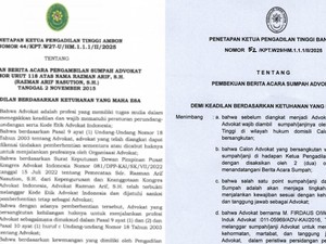 Video Berita Acara Sumpah Advokat Razman Nasution & Firdaus Oiwobo Dibekukan