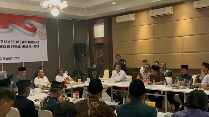 Sejumlah Pesilat se-Jatim Berkumpul di Surabaya, Akan Bentuk Patroli Siber Bareng Polisi