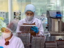 Sibuknya Pekerja Produksi Cokelat Jelang Hari Valentine 2025