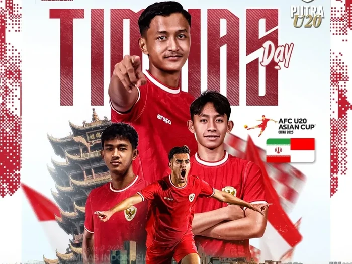 Timnas Indonesia U-20 Vs Iran U-20 di Piala Asia U-20 2025.