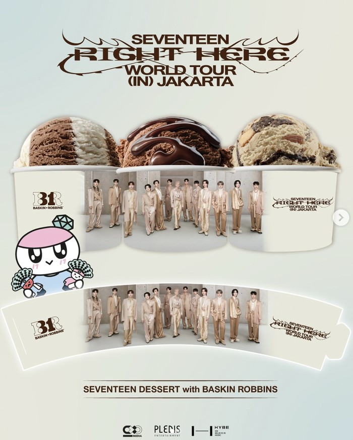 Carat Serbu! Baskin-Robbins Punya Kemasan Mewah Tema SEVENTEEN