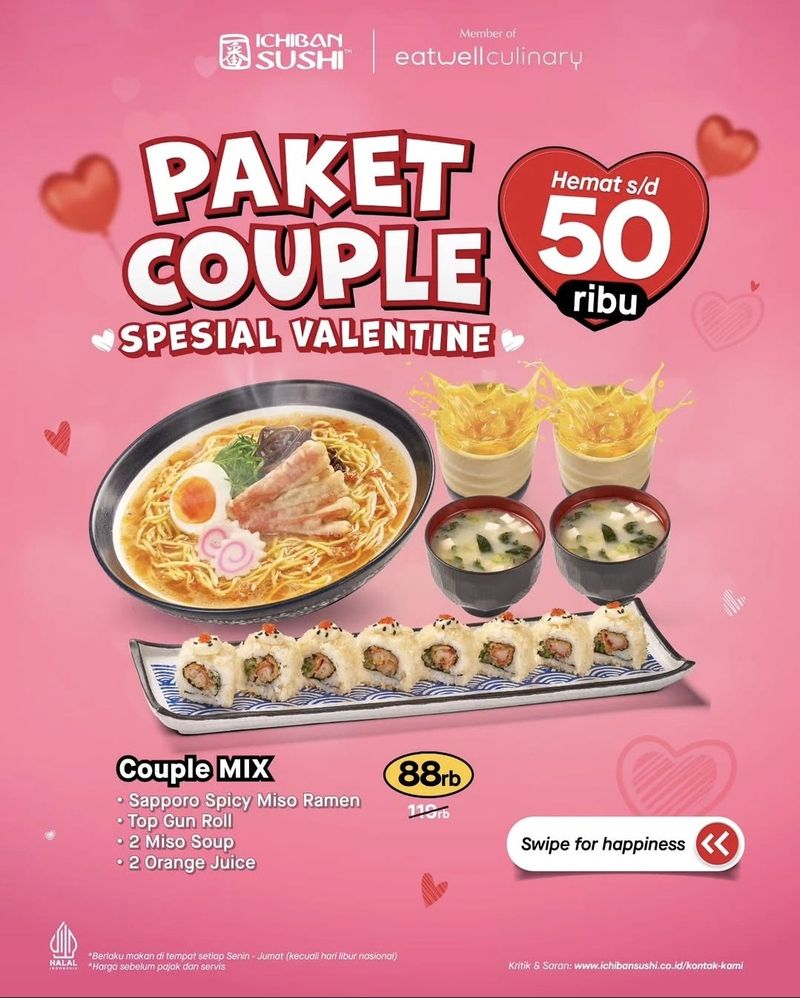 Catat! Ini 7 Promo Makanan dan Minuman Spesial Hari Valentine 2025