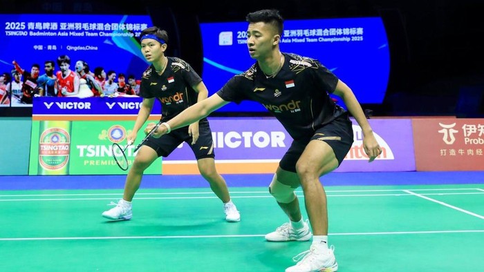 Dejan Ferdinansyah/Siti Fadia Silva Ramadhanti di Kejuaraan Bulutangkis Beregu Campuran Asia 2025