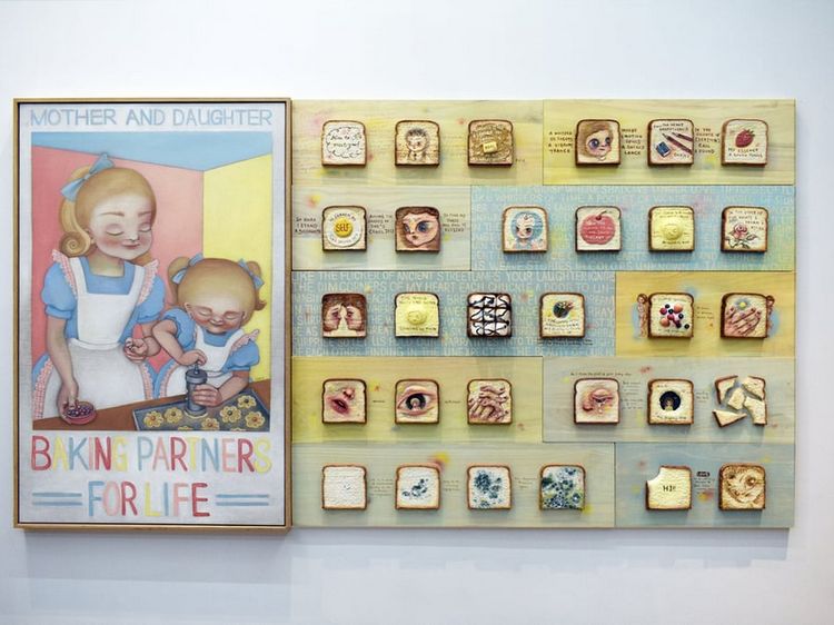 Unik! Galeri Ini Tampilkan Karya Seni Berbahan Roti dan Mentega