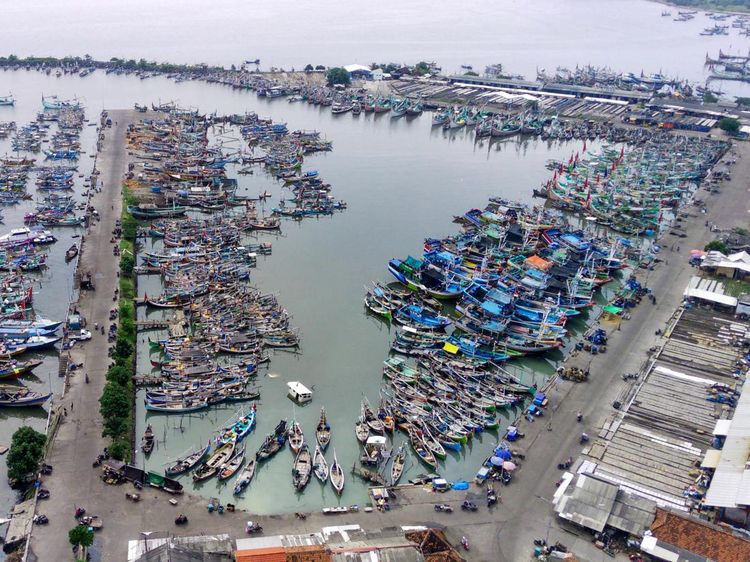 Potret Pelabuhan Muncar dari Udara