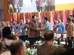 Momen Akrab SBY dan Prabowo dalam Silaturahmi KIM di Hambalang