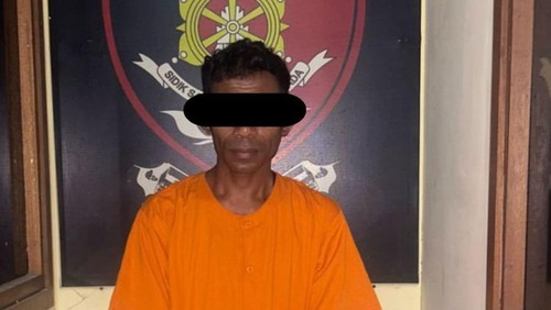 Pelaku pembacokan di depan kafe di Nusa Dua, ditangkap, Kamis (13/2/2025). (Aryo Mahendro/detikBali).