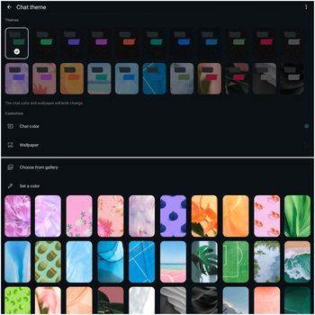 Pilihan tema dan wallpaper baru di WhatsApp